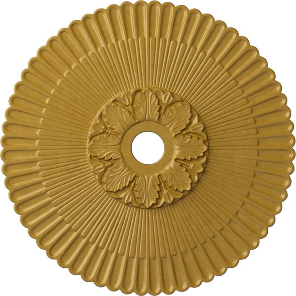 Ekena Millwork Melonie Ceiling Medallion (Fits Canopies up to 6 1/4"), 36 1/4"OD x 1 7/8"P, Iridescent Gold CM36MEIGS - main